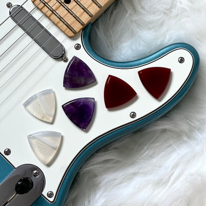 Amethyst / Agate Guitar Pick (Chonky)