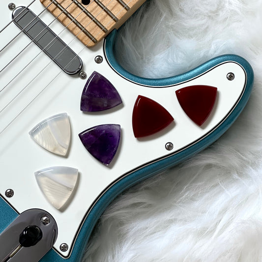 Amethyst / Agate Guitar Pick (Chonky)