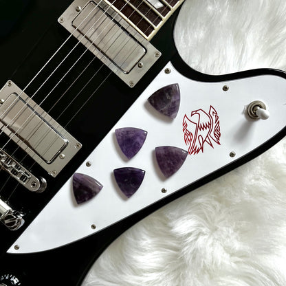 Amethyst / Agate Guitar Pick (Chonky)