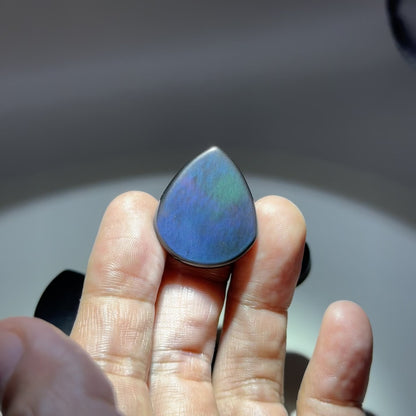 Rainbow Obsidian Guitar Pick (Jazzy)